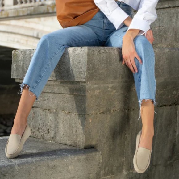 M. Gemi Shoes - M. Gemi The Felize Suede Driving Moccasin in Latte Size 39